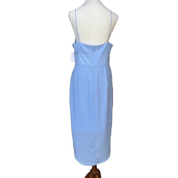 Women's Cooper St Lily Drape Sheath Dress Size 10 - Blue - Picture 16 of 16